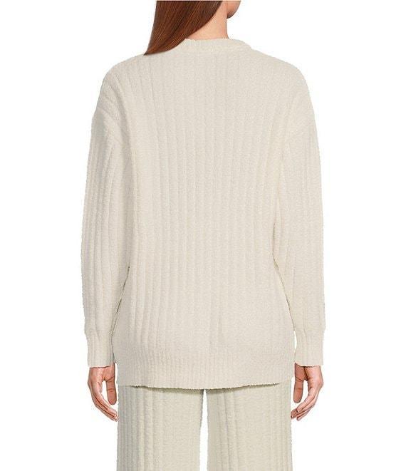 UGG Riz Cozy Knit Crew Neck Long Sleeve Ribbed Lounge Top Product Image