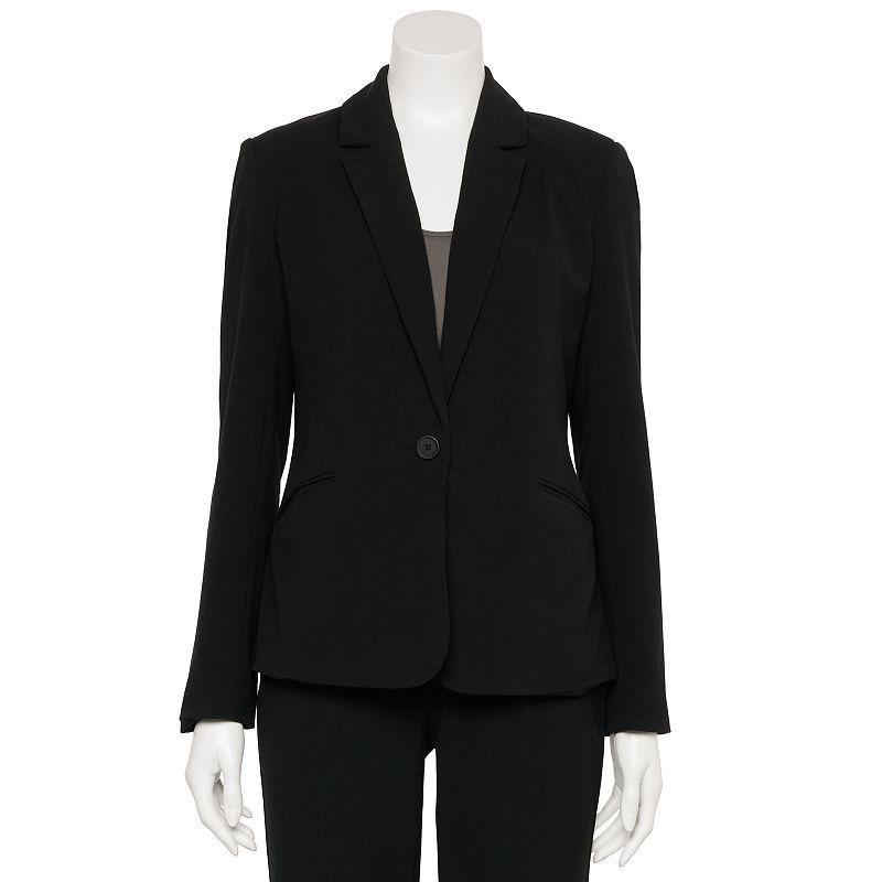 Women's Nine West Adaptive Classic Single Button Blazer,  Product Image