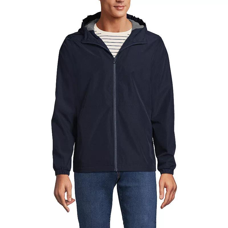 Men's Lands' End School Uniform Rain Jacket, Size: Medium, Classic Blue Product Image