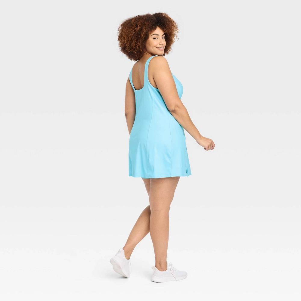 Womens Knit Slit Active Dress - All In Motion Light Blue 4X Product Image