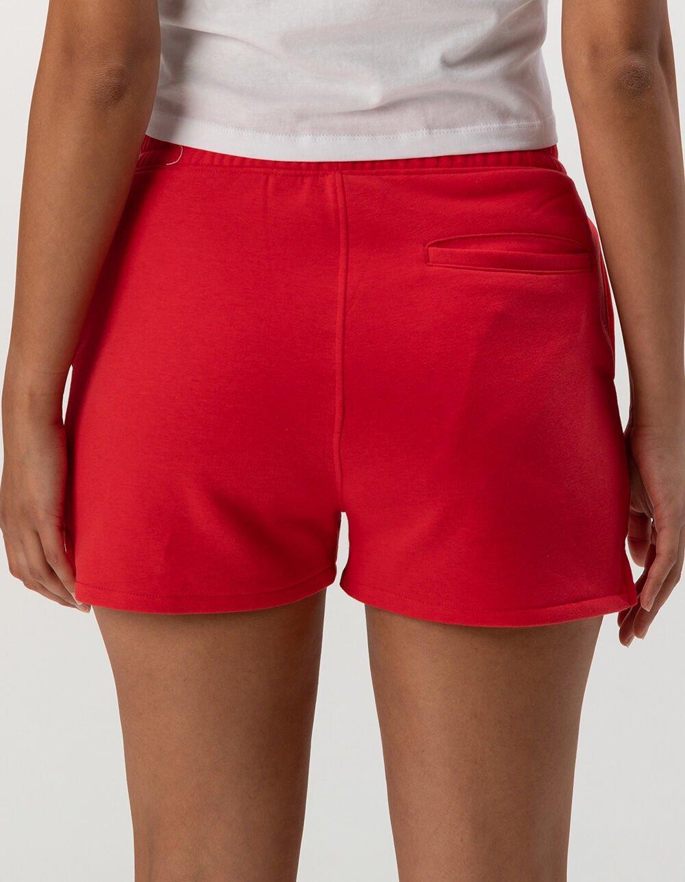 CONVERSE Retro Terry Womens Shorts - RED Product Image
