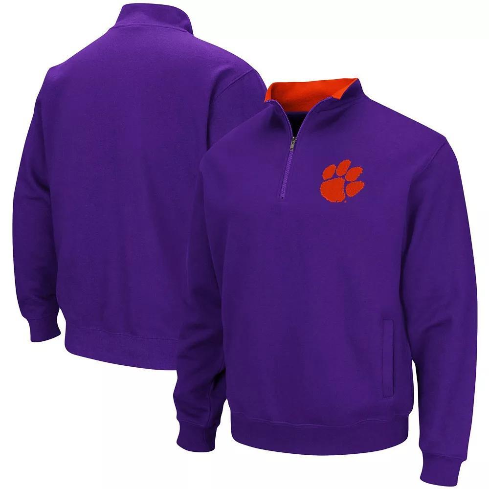 Men's Colosseum Black LSU Tigers Big & Tall Tortugas Quarter-Zip Jacket,  Product Image