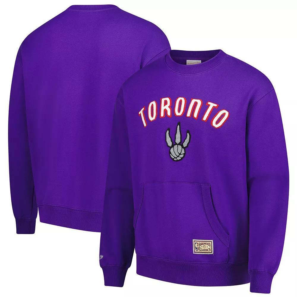Men's Mitchell & Ness Purple Toronto Raptors Nights Pullover Sweatshirt,  Product Image