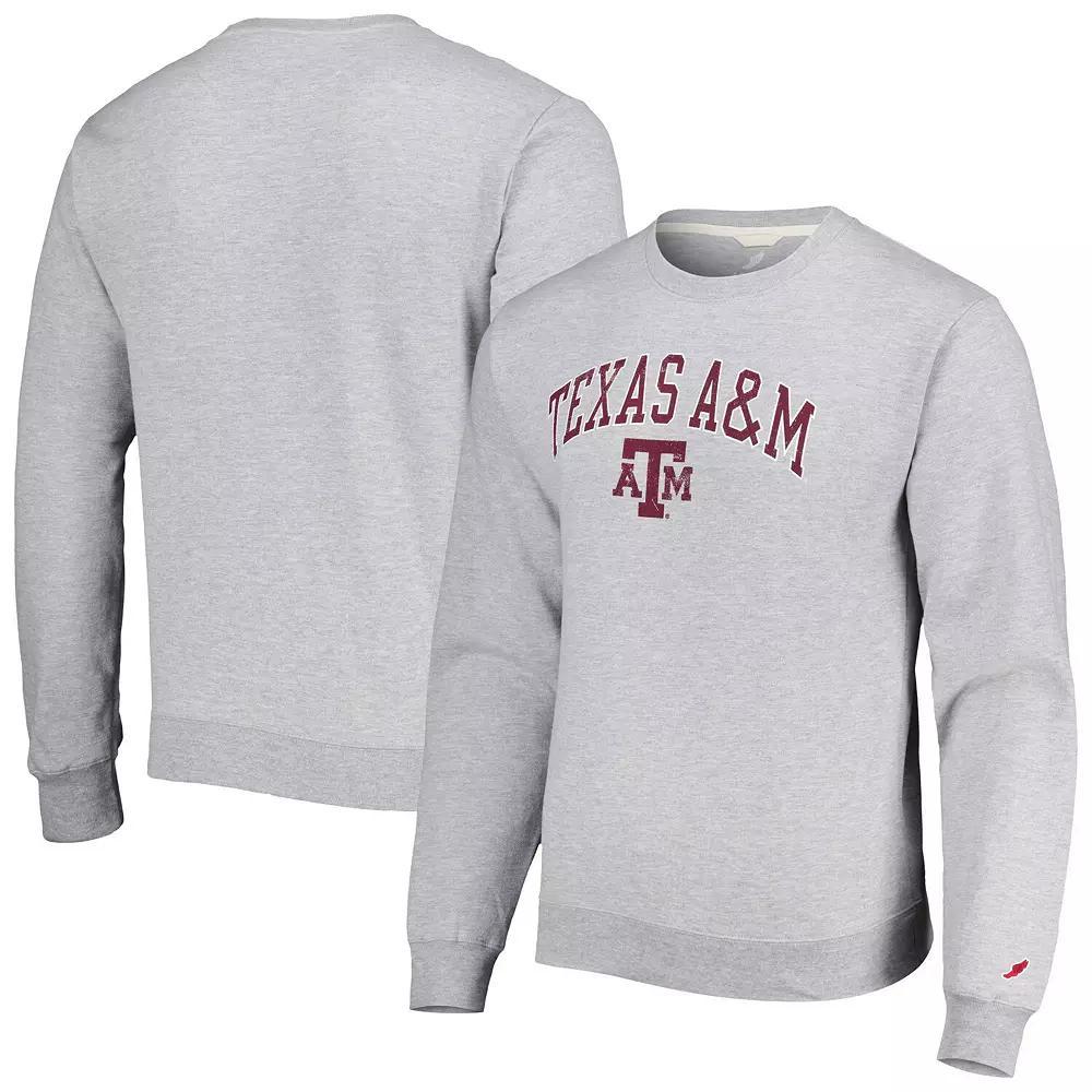 Men's League Collegiate Wear Gray Texas A&M Aggies 1965 Arch Essential Lightweight Pullover Sweatshirt,  Product Image