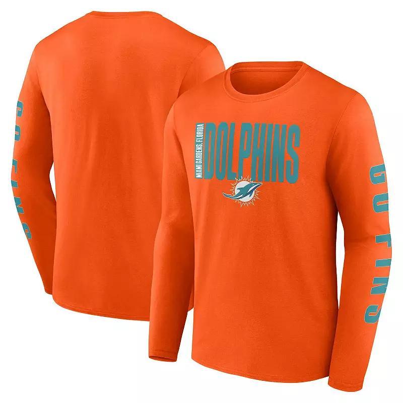 Mens Fanatics Miami Dolphins Big & Tall Vision Long Sleeve T-Shirt Product Image