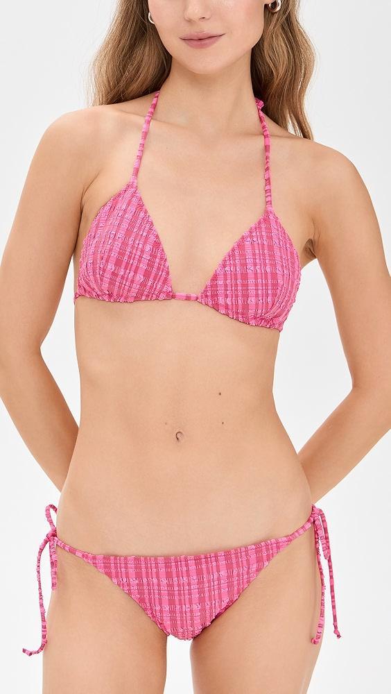 Lisa Marie Fernandez Retro Padded Triangle Bikini Set | Shopbop Product Image