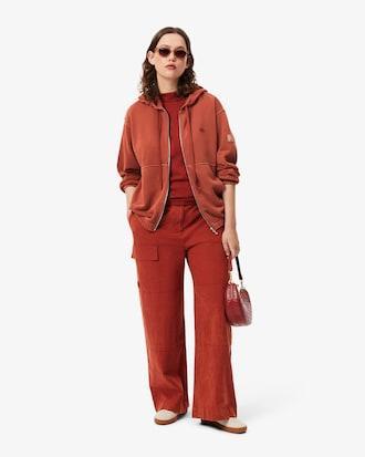 Oversized Wash Effect Zipped Sweatshirt Product Image