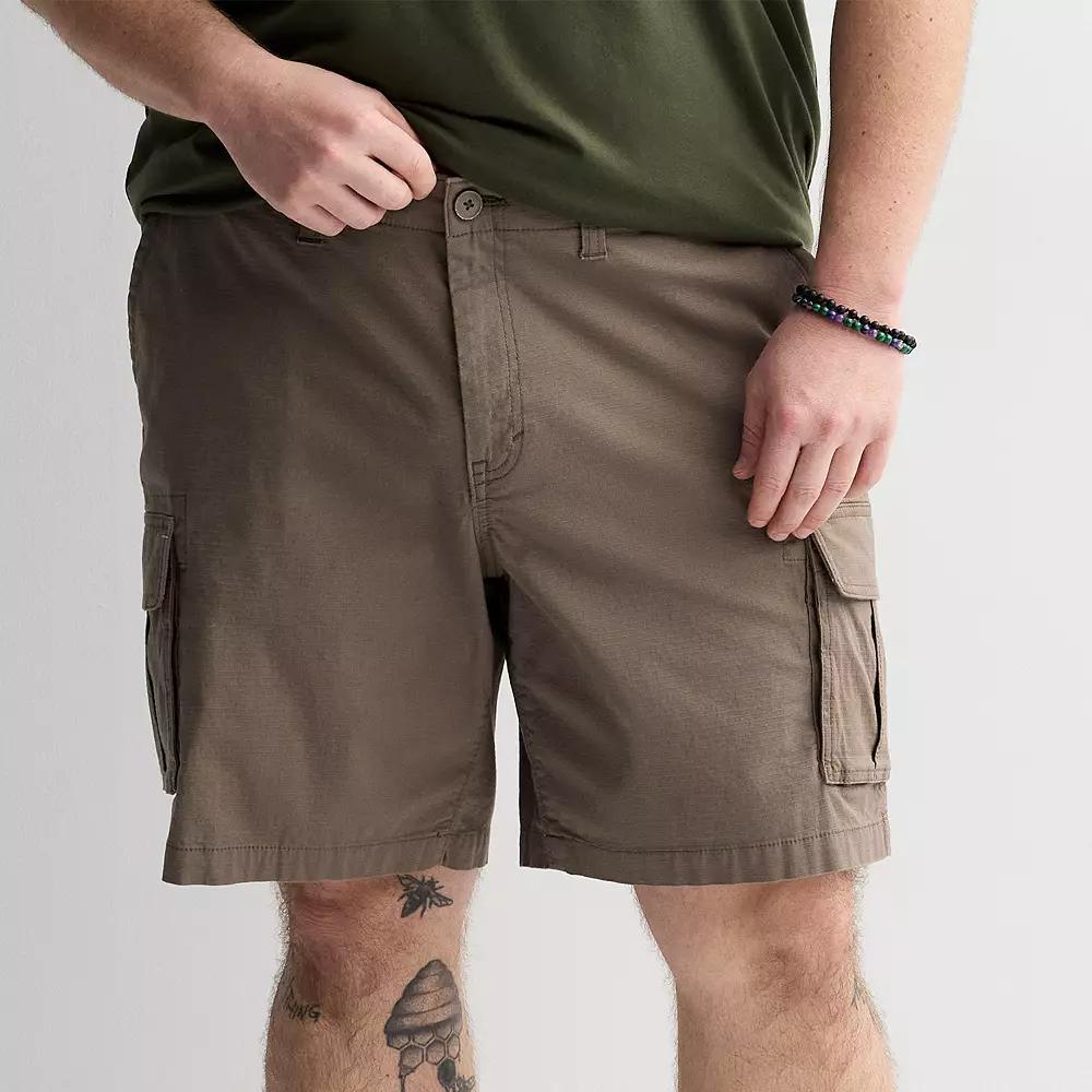Big & Tall Sonoma Goods For Life® Flexwear Everyday Cargo Shorts, Men's, Size: 50, Kagan Green Product Image