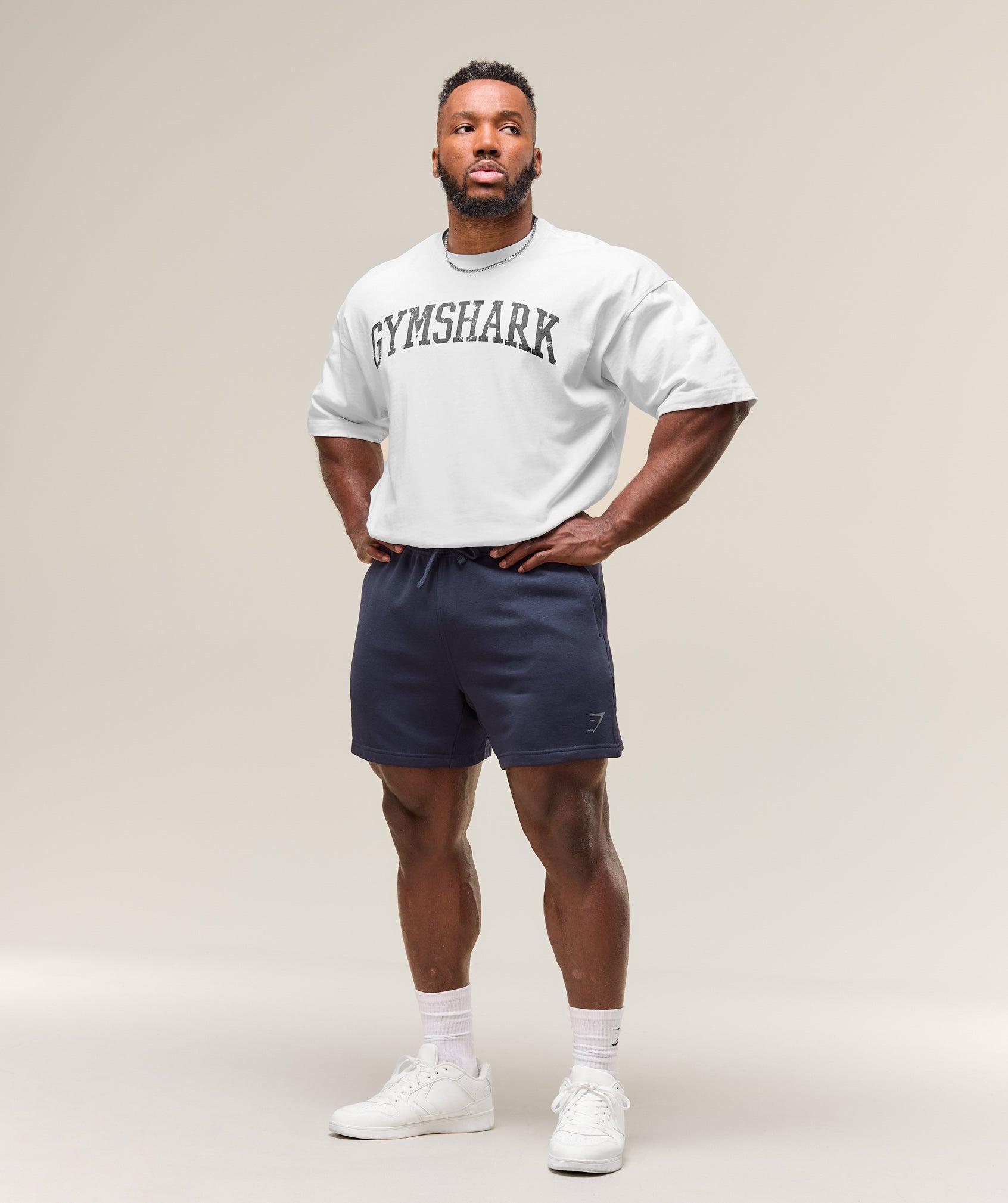 Gymshark Power 5" Shorts - Heavy Blue Male Product Image