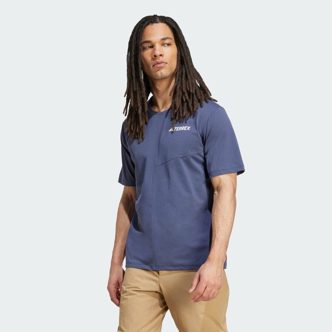 adidas Terrex Multi Climacool Tee Shadow Navy S Mens Product Image