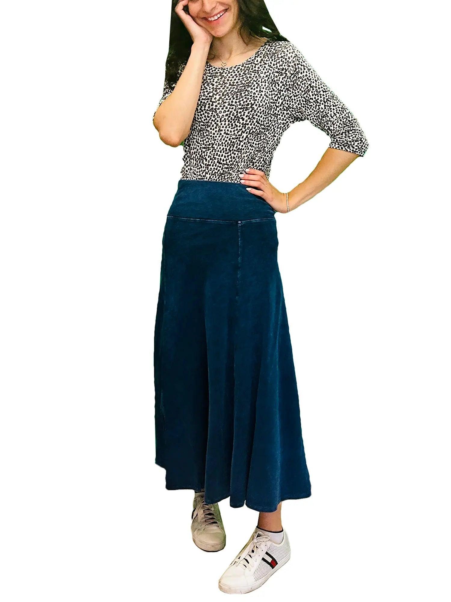 Hard Tail Roll Down Cotton Skirt B-131 Product Image