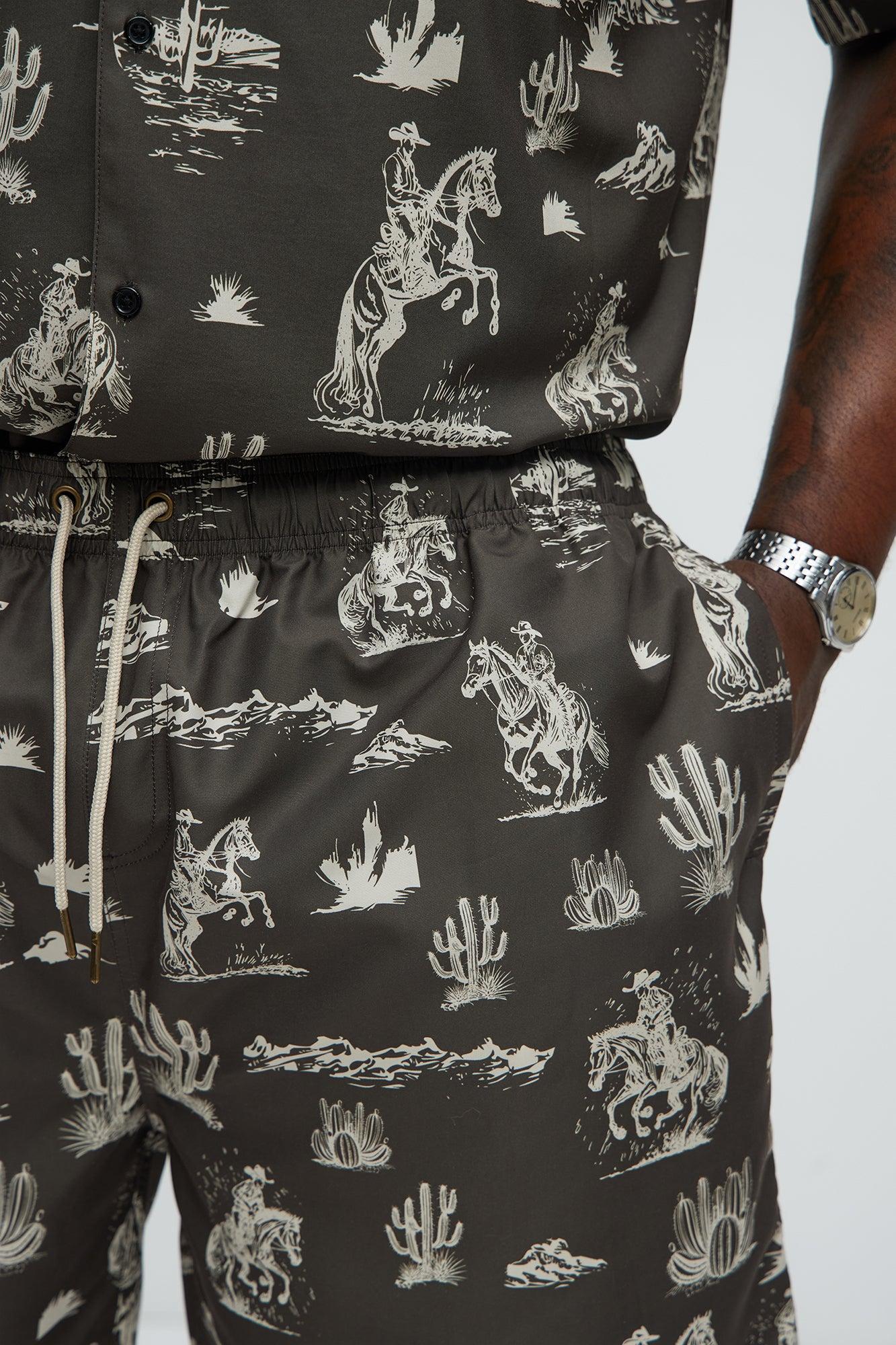 Wild West Relaxed Short - Brown Combo Product Image