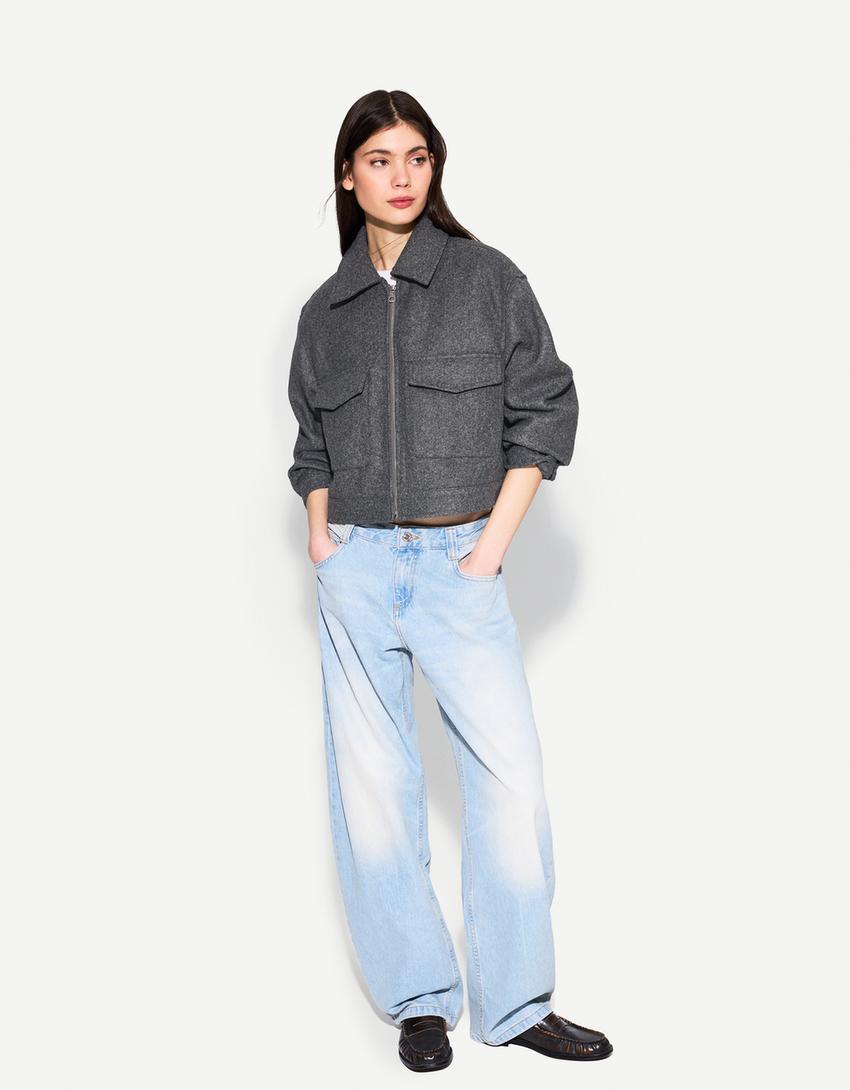 Soft cropped jacket Product Image