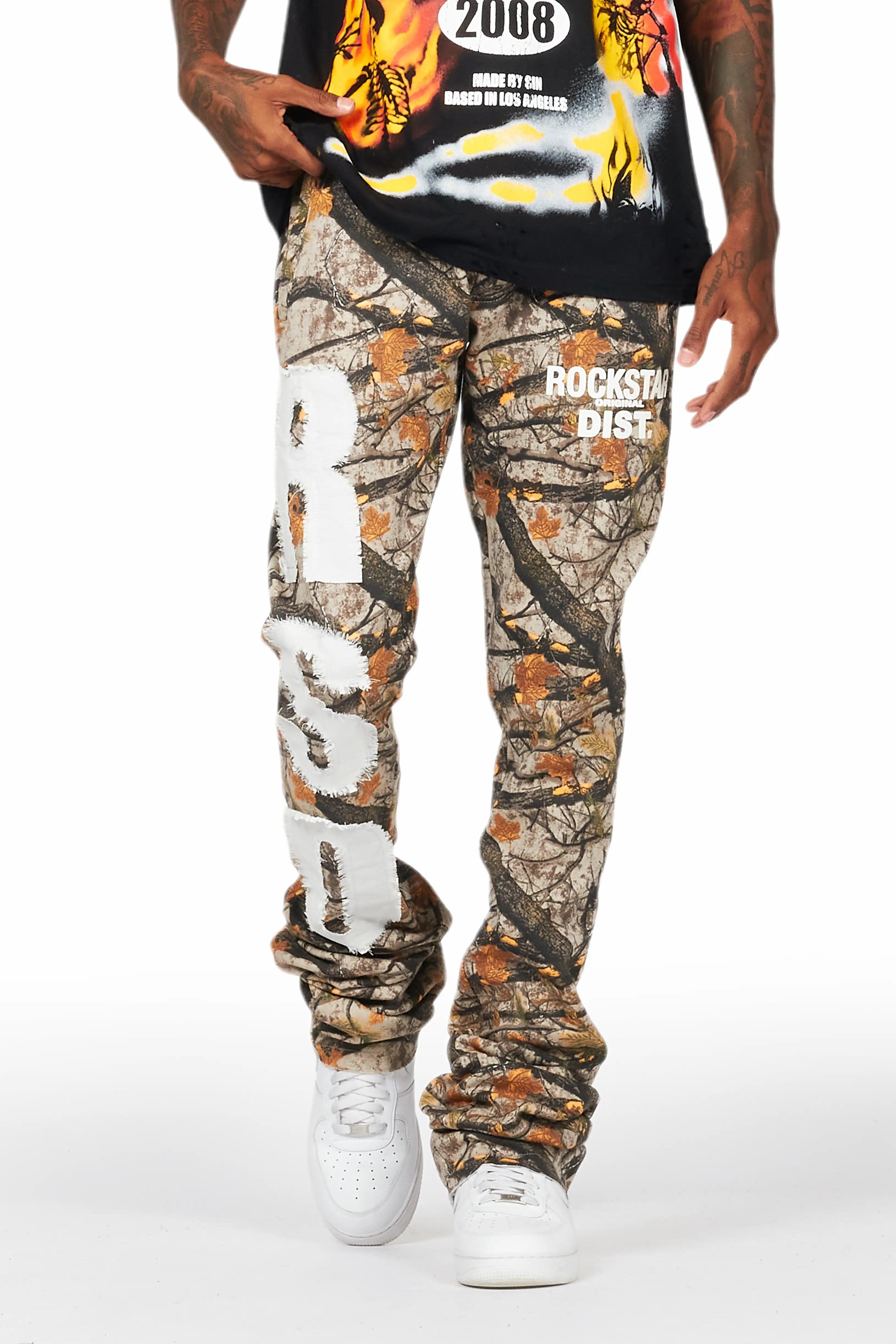 Bansi Tree Camo Super Stacked Trackpant Male Product Image