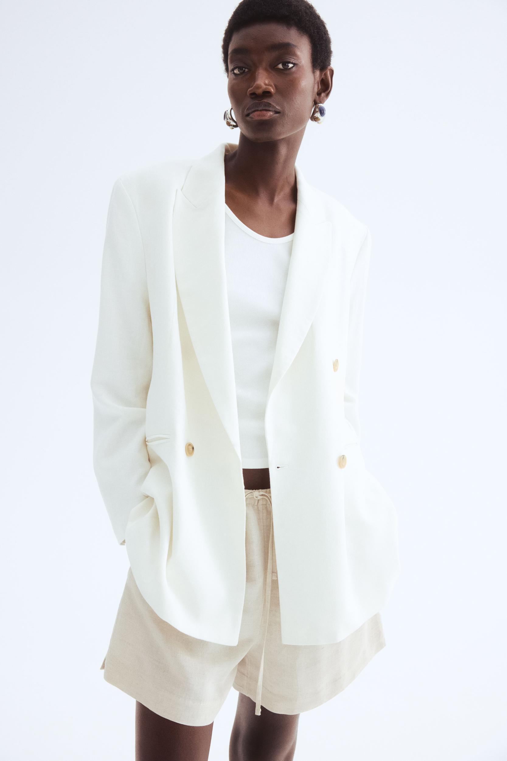 Linen-Blend Drawstring Shorts Product Image