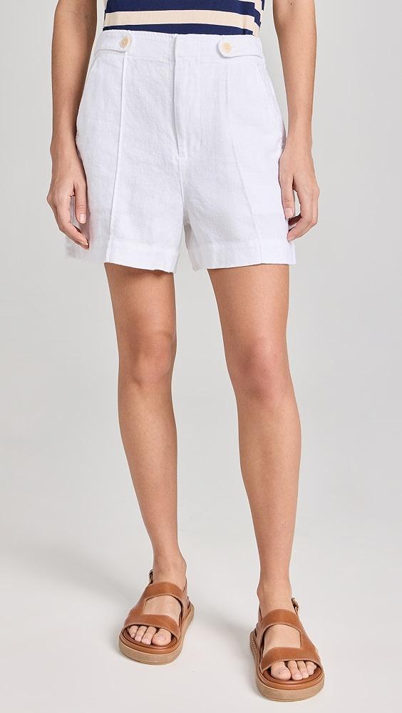 Madewell Refined Linen Clean Tab Shorts | Shopbop Product Image