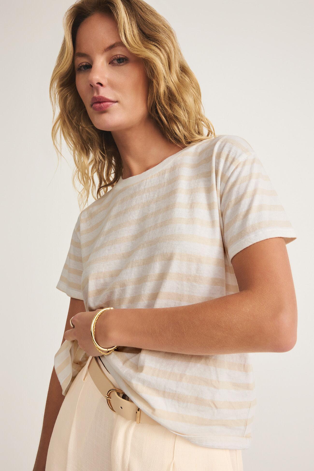 Go To Striped Tee Product Image