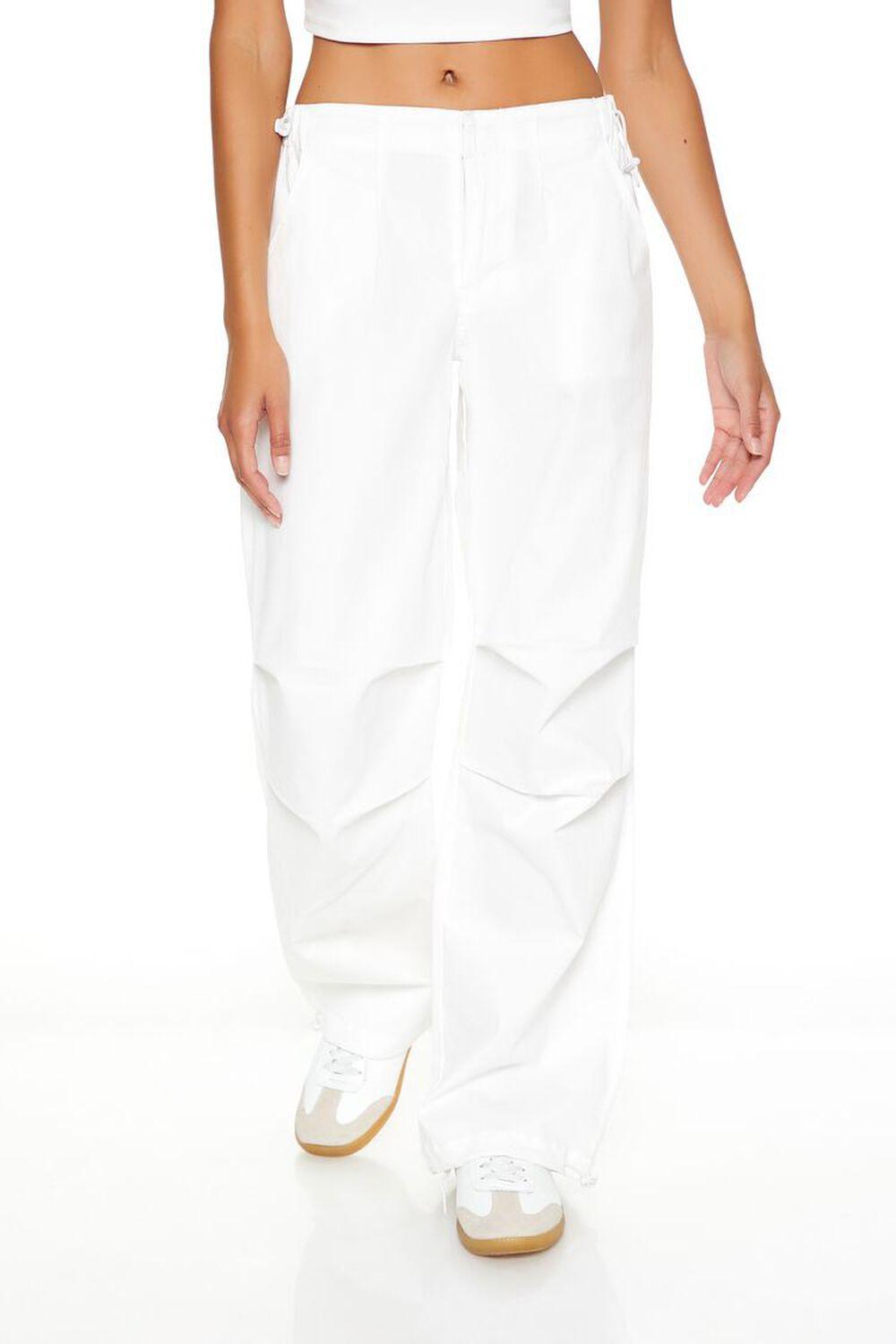 Twill Toggle Drawstring Joggers | Forever 21 Product Image