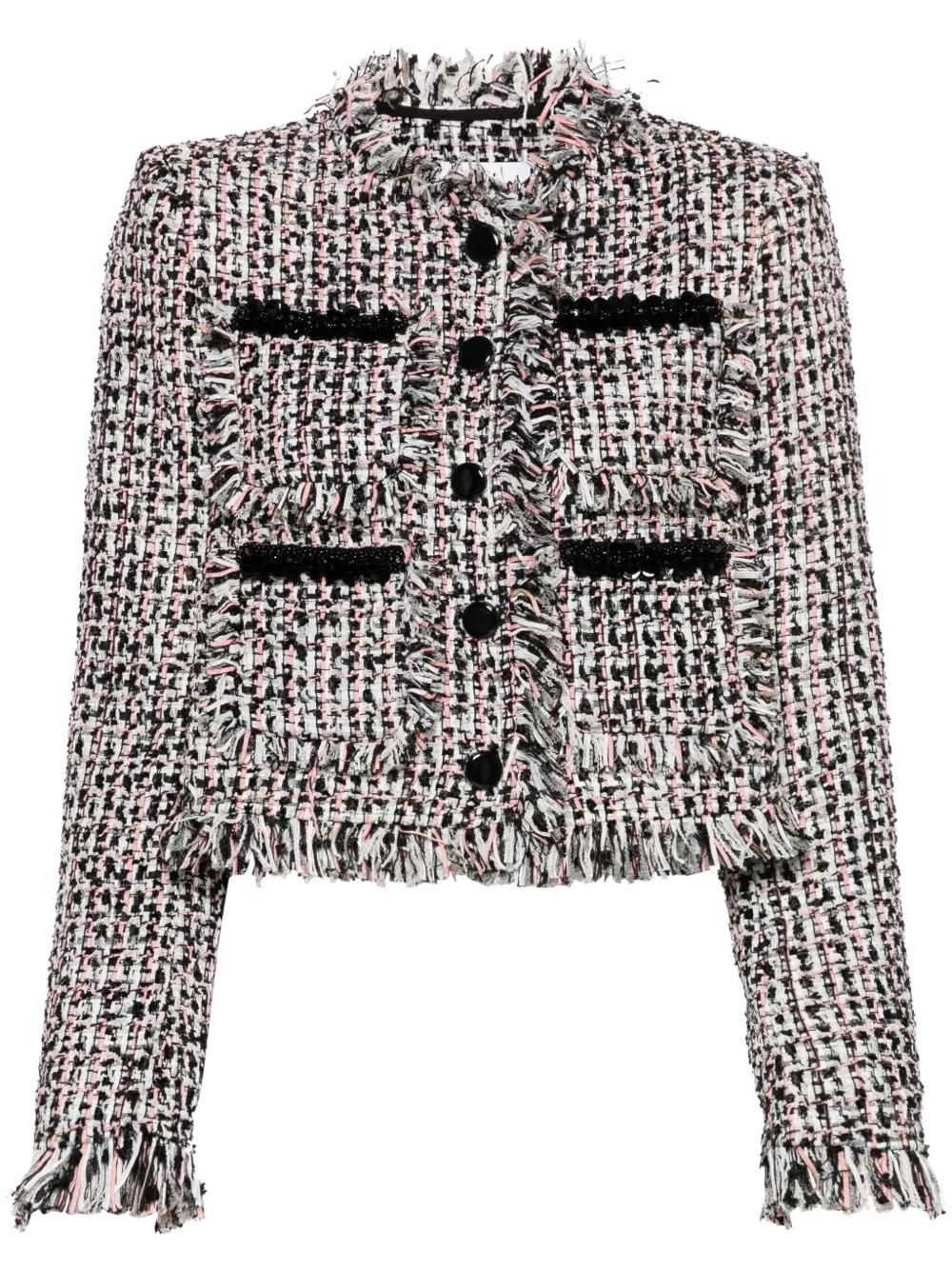 frayed tweed jacket Product Image