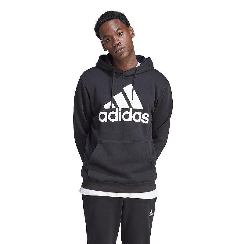 Mens adidas Essential Big Logo Fleece Hoodie Product Image