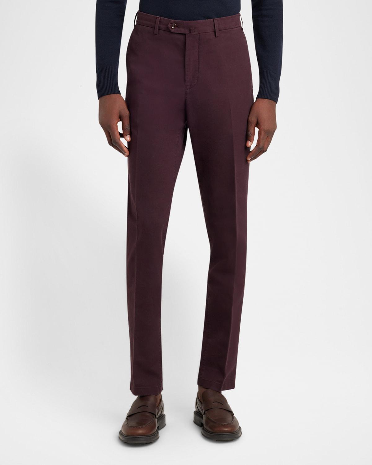 Mens Carlo Hyannis Straight Cotton Trousers Product Image