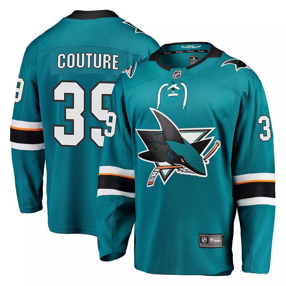 Men's Fanatics Logan Couture Teal San Jose Sharks Breakaway Jersey,  Product Image