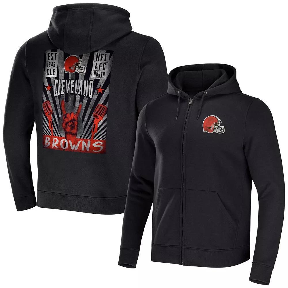 Men's NFL x Darius Rucker Collection by Fanatics Black Tennessee Titans Rocker Full-Zip Hoodie, Size: Large Product Image