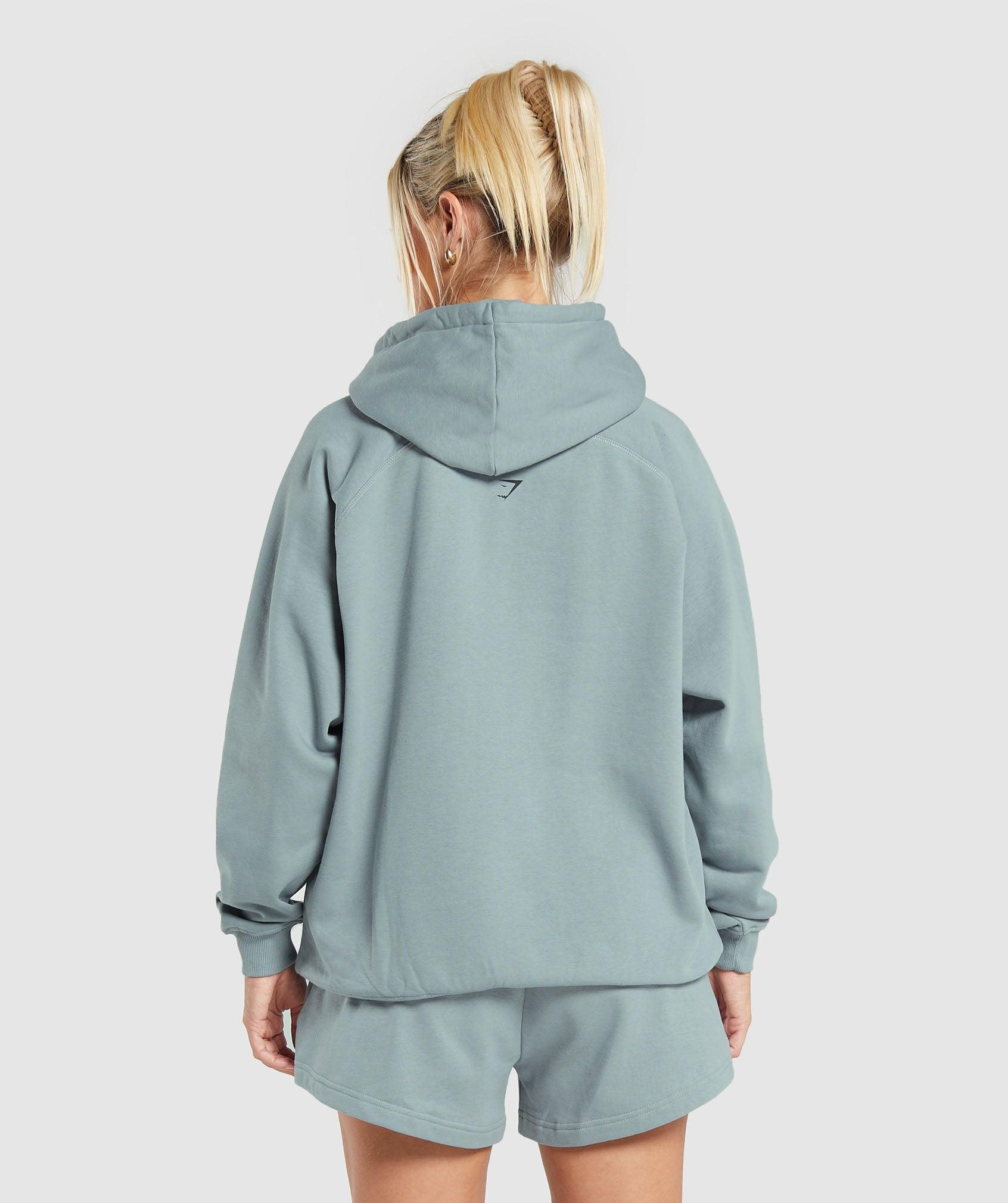 Care Label Graphic Brushed Hoodie Product Image