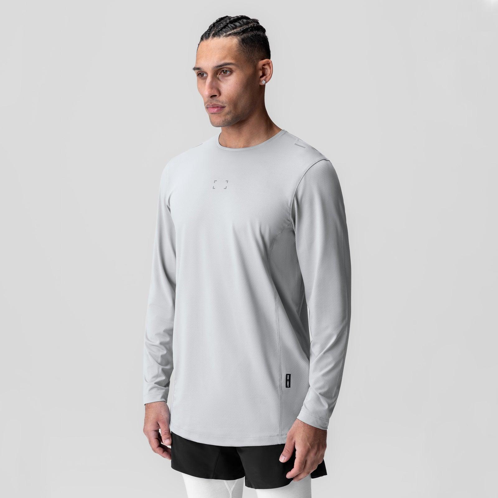 0907. AeroSilver® Training Long Sleeve - Slate Grey "Space Bracket" Product Image