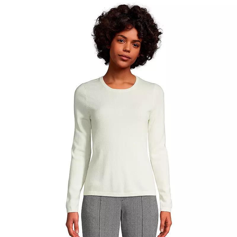 Petite Lands' End Crewneck Cashmere Sweater, Women's,  Product Image