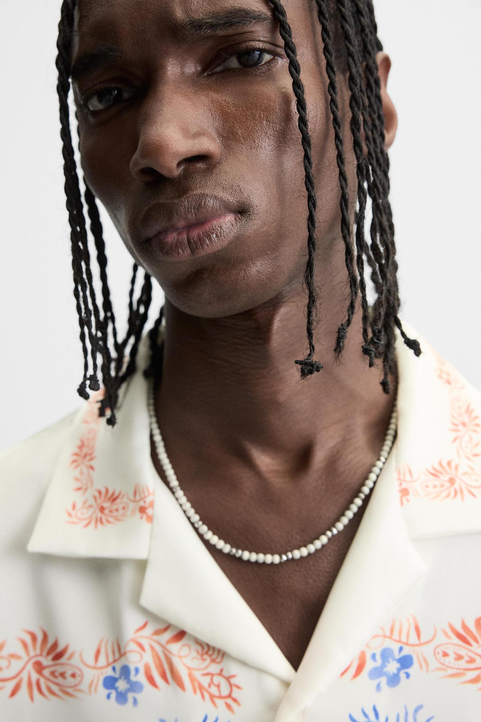 PRINTED SATIN SHIRT Product Image