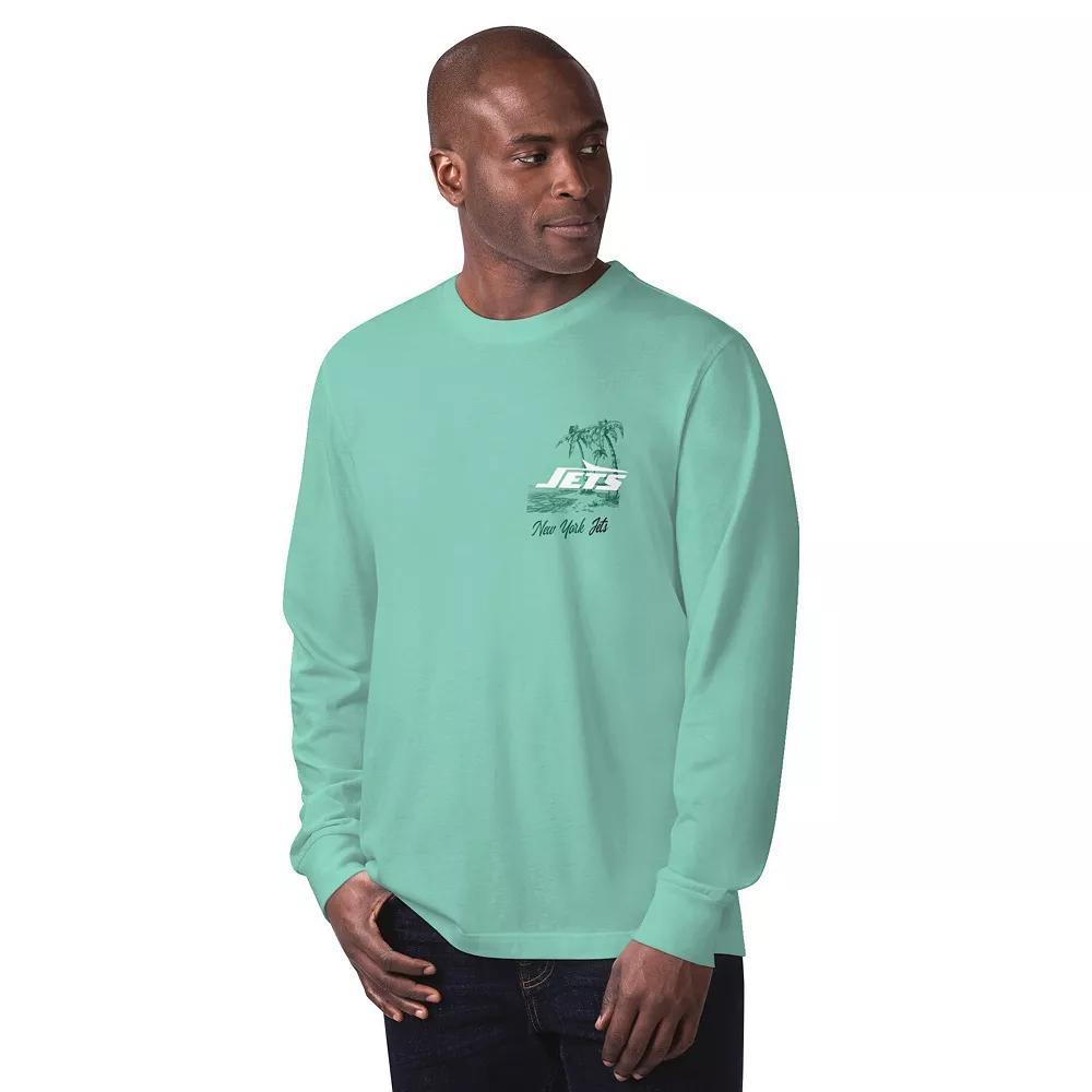 Men's Margaritaville Mint New York Jets It's Five O'Clock Somewhere Long Sleeve T-Shirt, Size: Large, Team Product Image