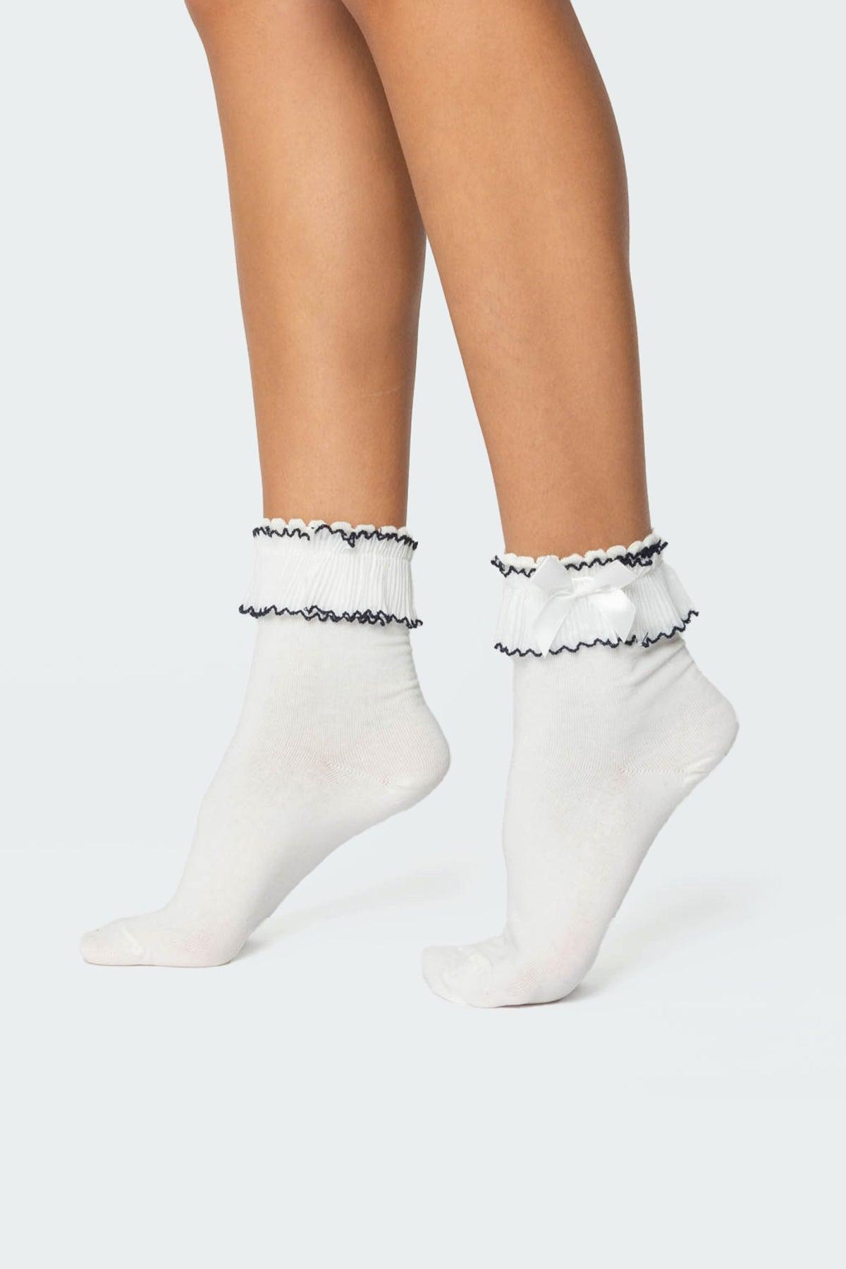Ruffle & Bow Socks Product Image