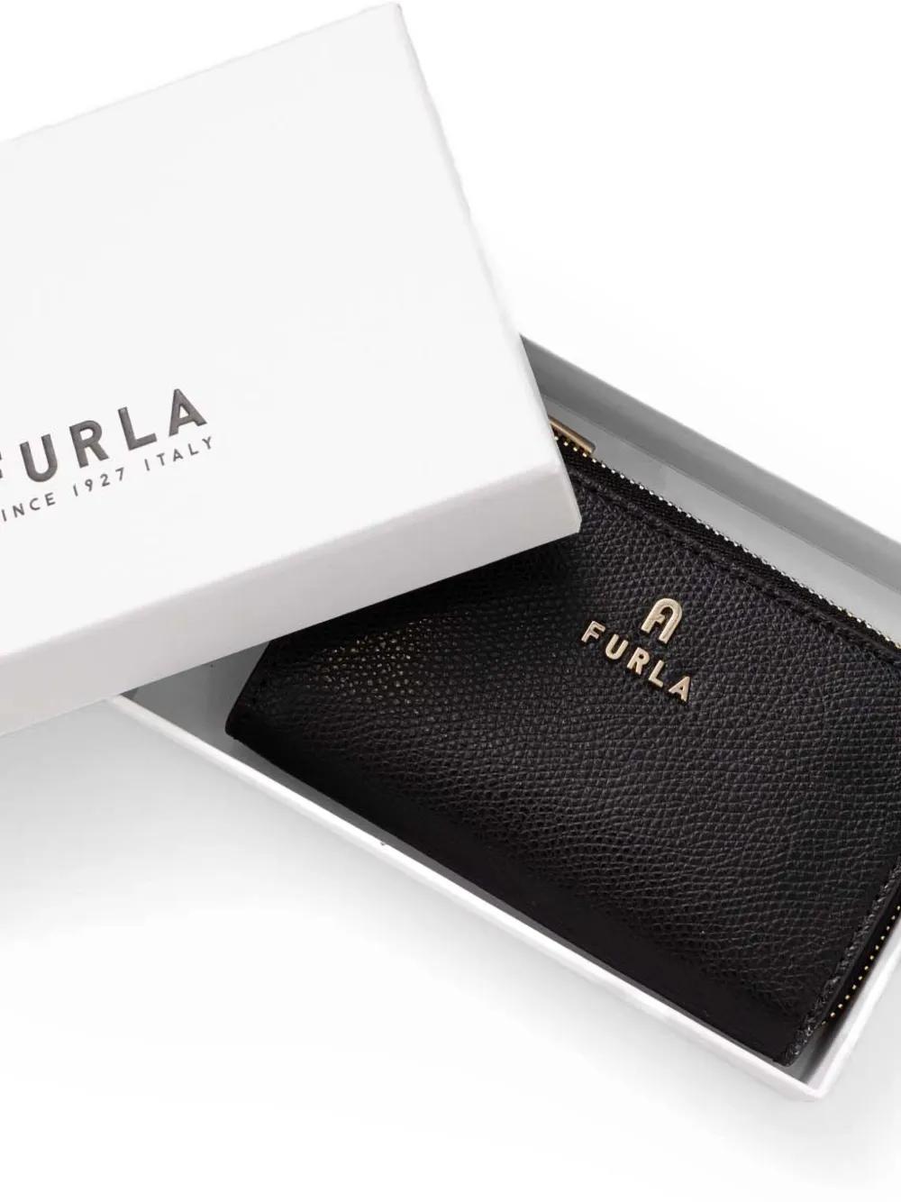 FURLA Camelia Coin Purse In Black Product Image