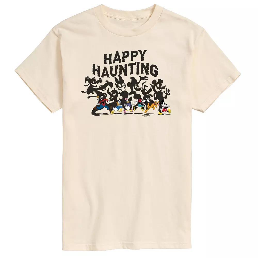 Disney's Mickey Mouse & Friends Men's Happy Haunting Graphic Tee, Size: Small, Beige Product Image