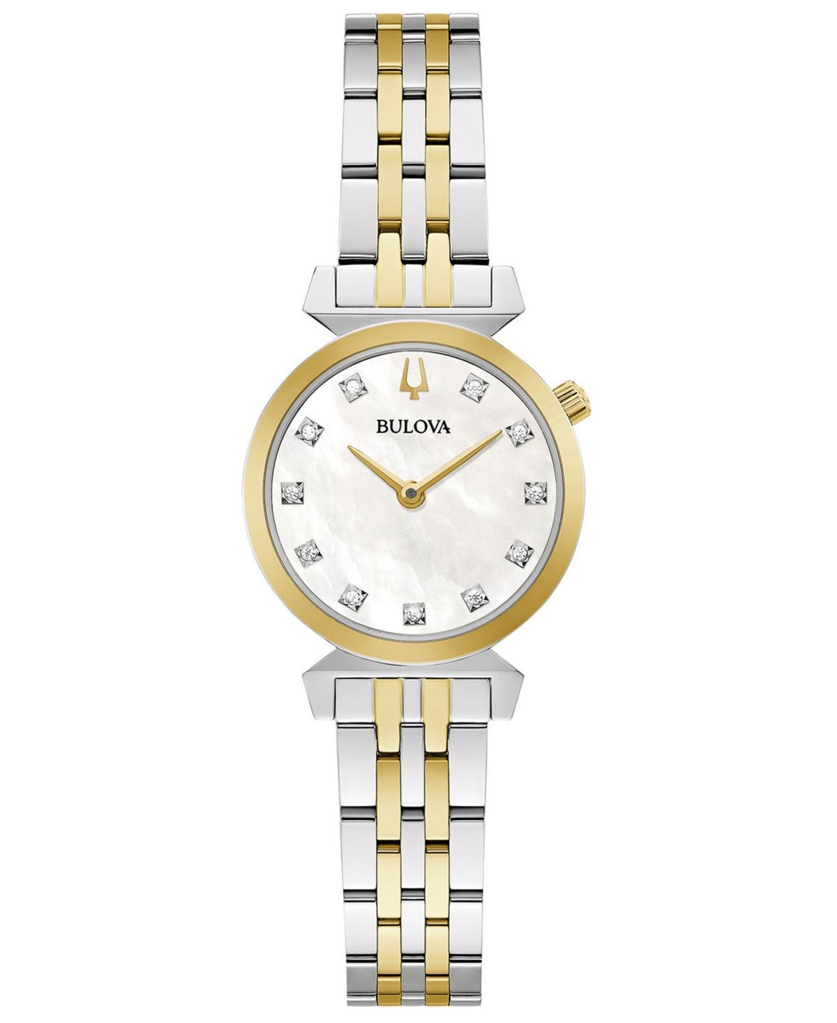 Bulova Womens Regatta Quartz Analog Two Tone Stainless Steel Bracelet Watch - Two one Product Image