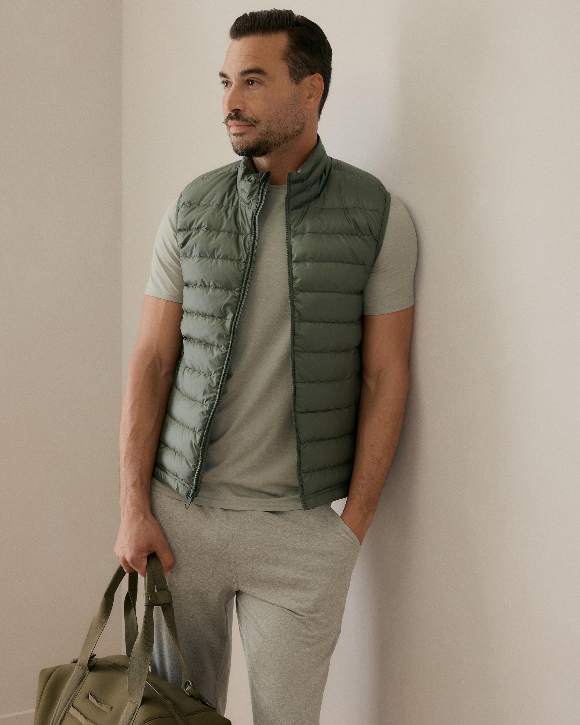 Quince | Men's Lightweight Down Packable Puffer Vest Recycled Polyester Product Image