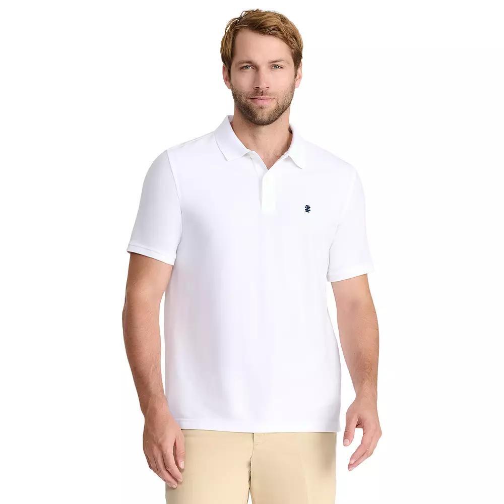 Men's IZOD Advantage Performance Solid Polo, Size: Large, Bright White Product Image