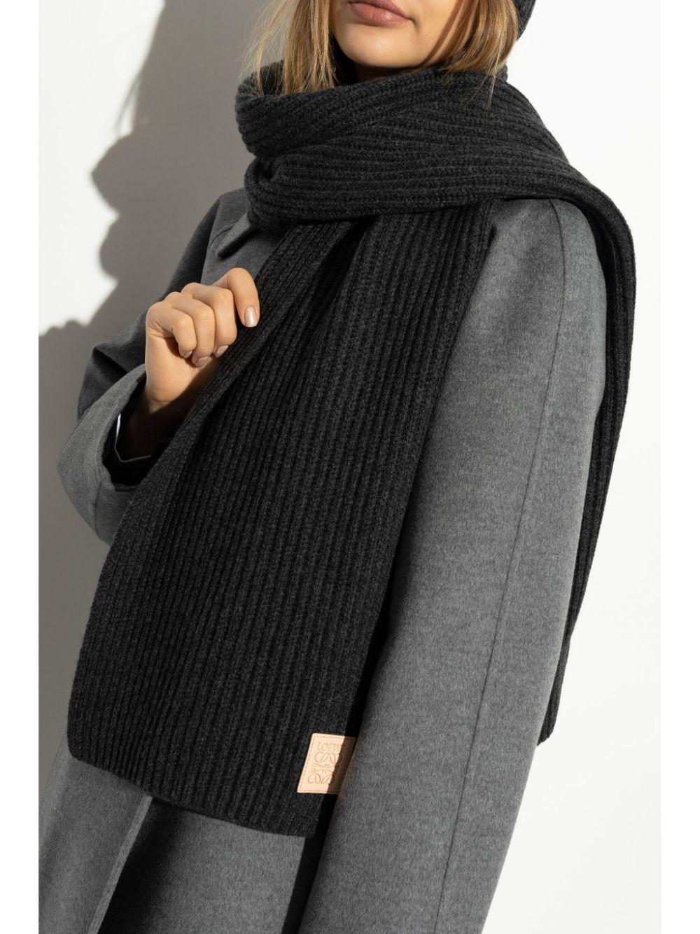 LOEWE Cashmere Scarf In Black Product Image