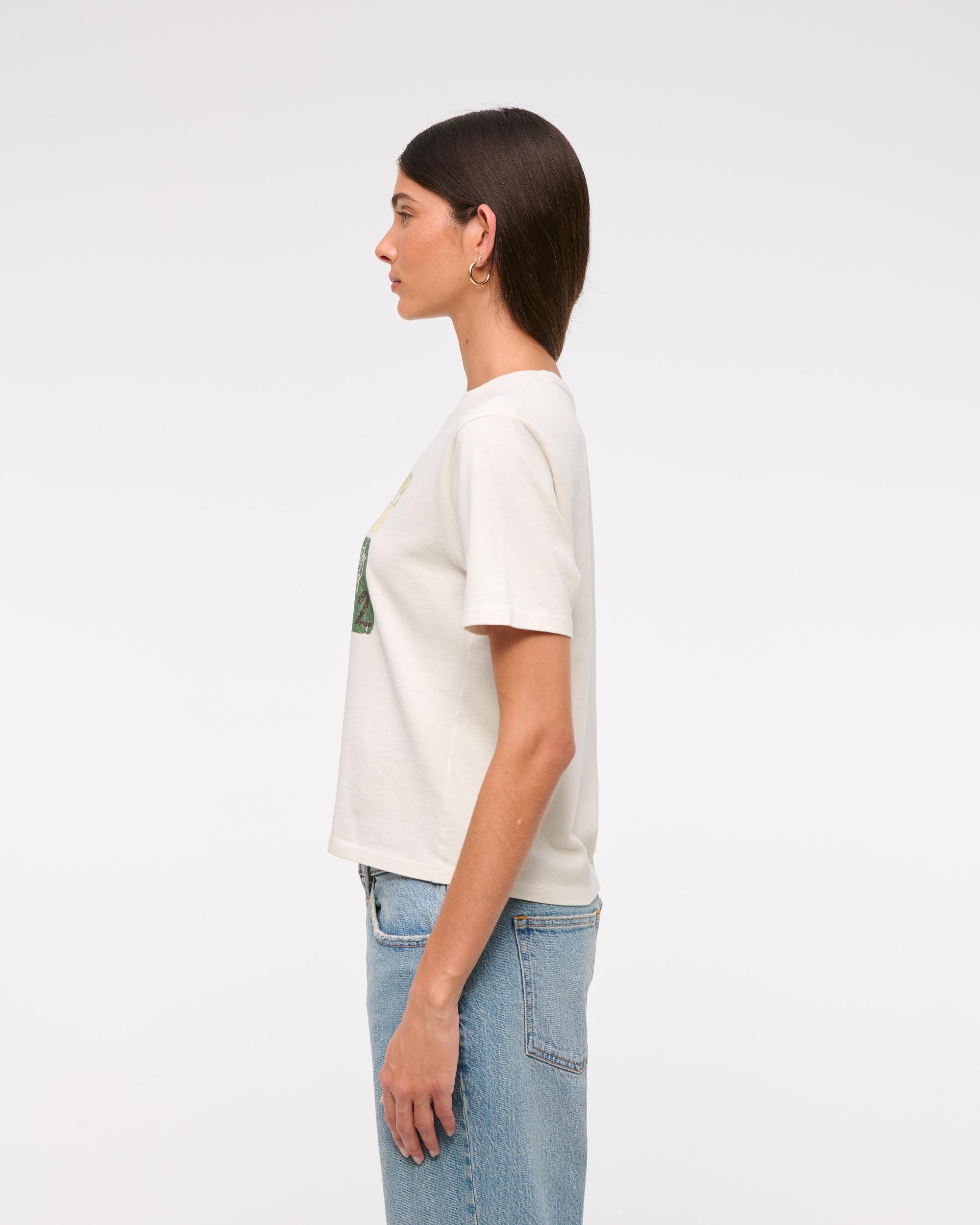 Short-Sleeve Ski Tag Graphic Relaxed Tee Product Image