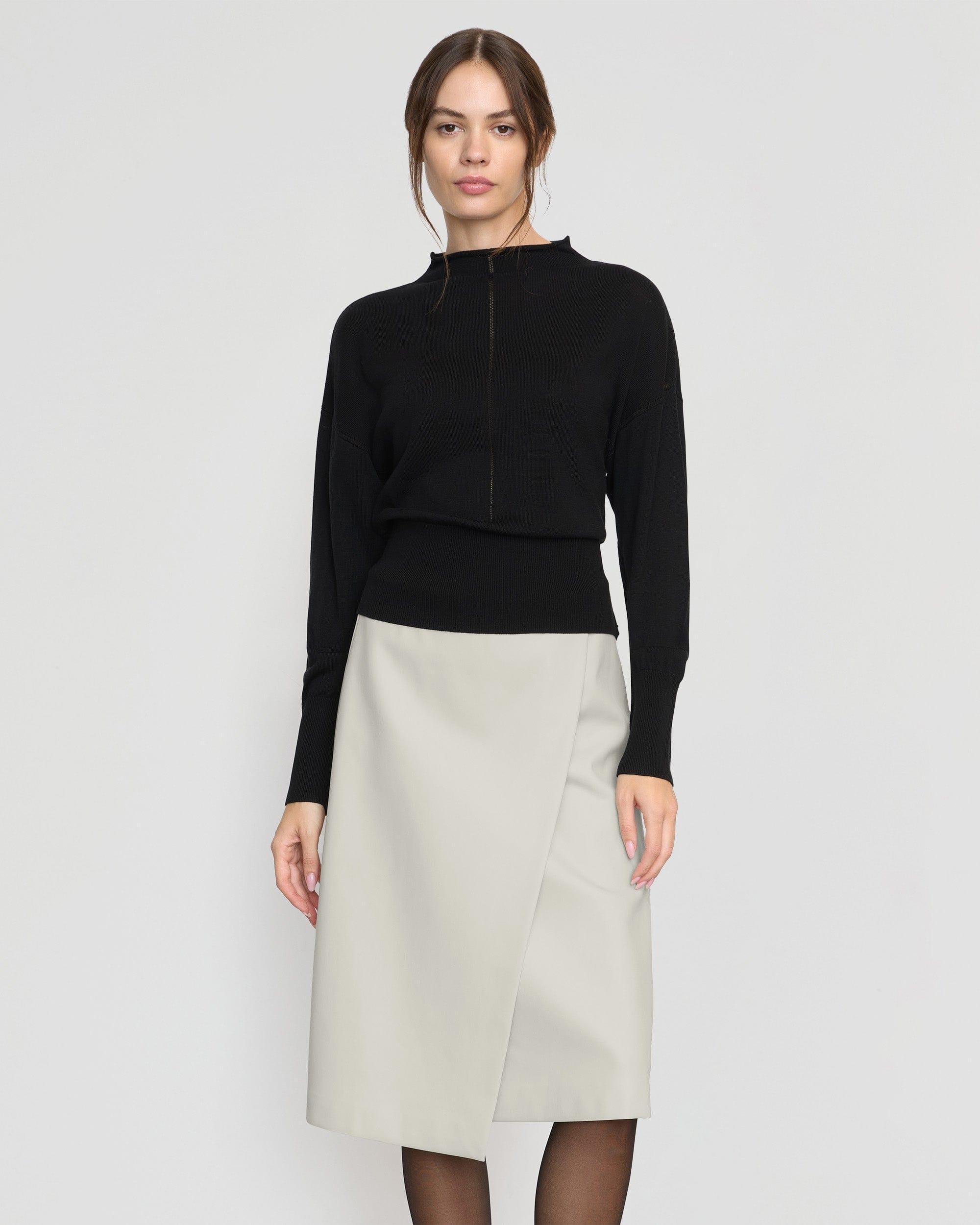 Jillian Pointelle Tencel-Wool Sweater Product Image