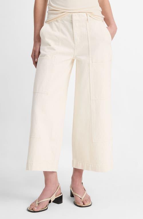 VINCE Utility Cropped Pants In White Product Image