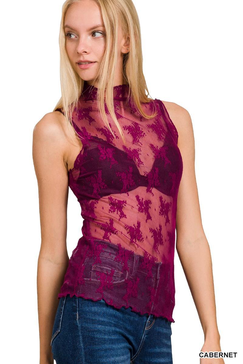 Mesh Lace Tank Product Image