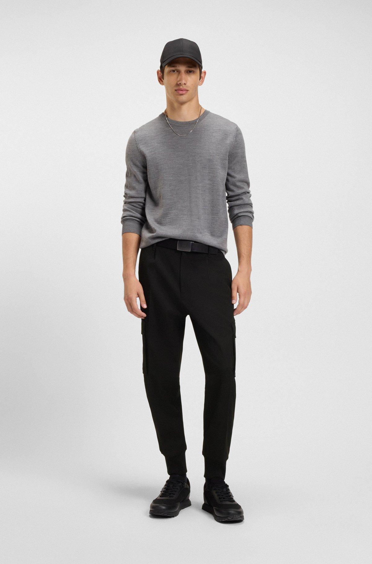 Slim-fit trousers in stretch gabardine Product Image