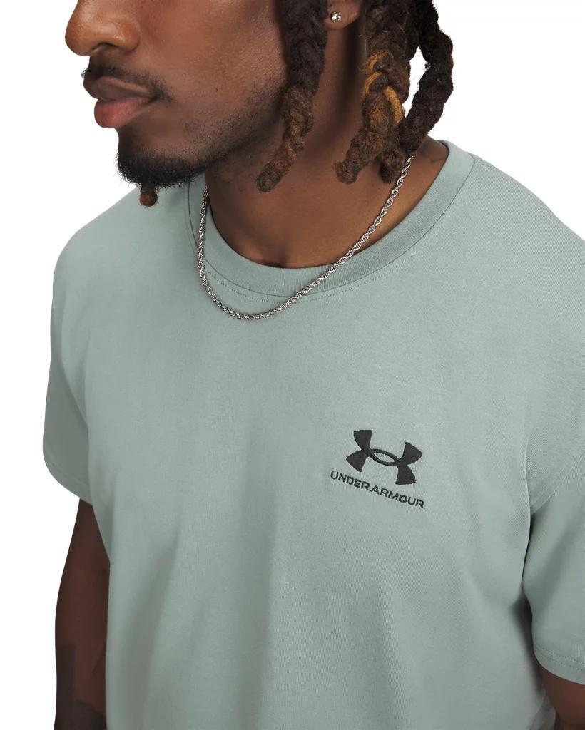 Men's UA Logo Embroidered Heavyweight Short Sleeve Product Image