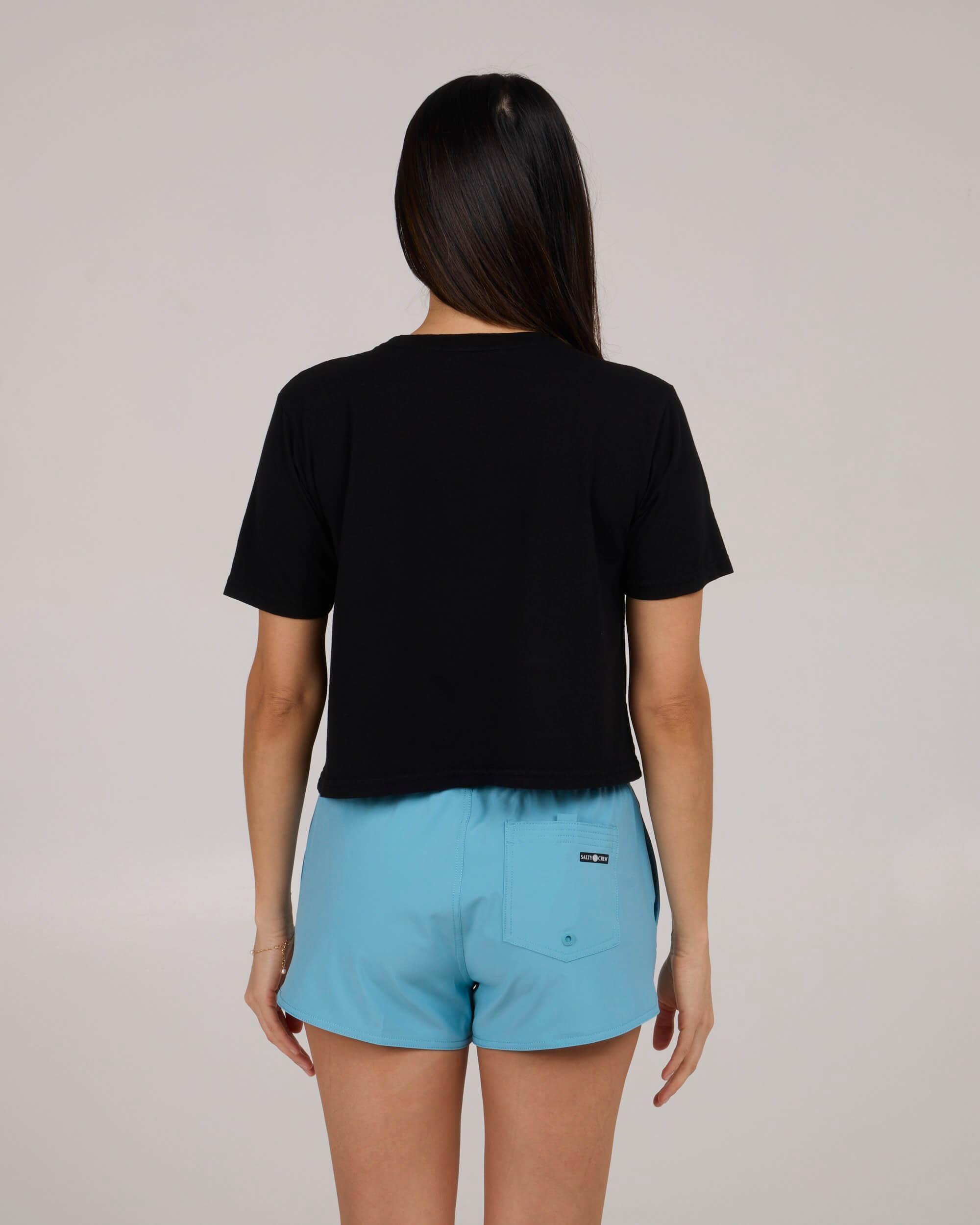 Ashore Crop Tee - Black Female Product Image