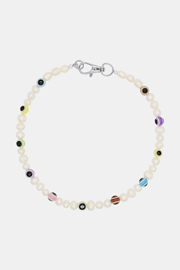 Velvet Luna Evil Eye Pearl Necklace, Womens at Urban Outfitters Product Image