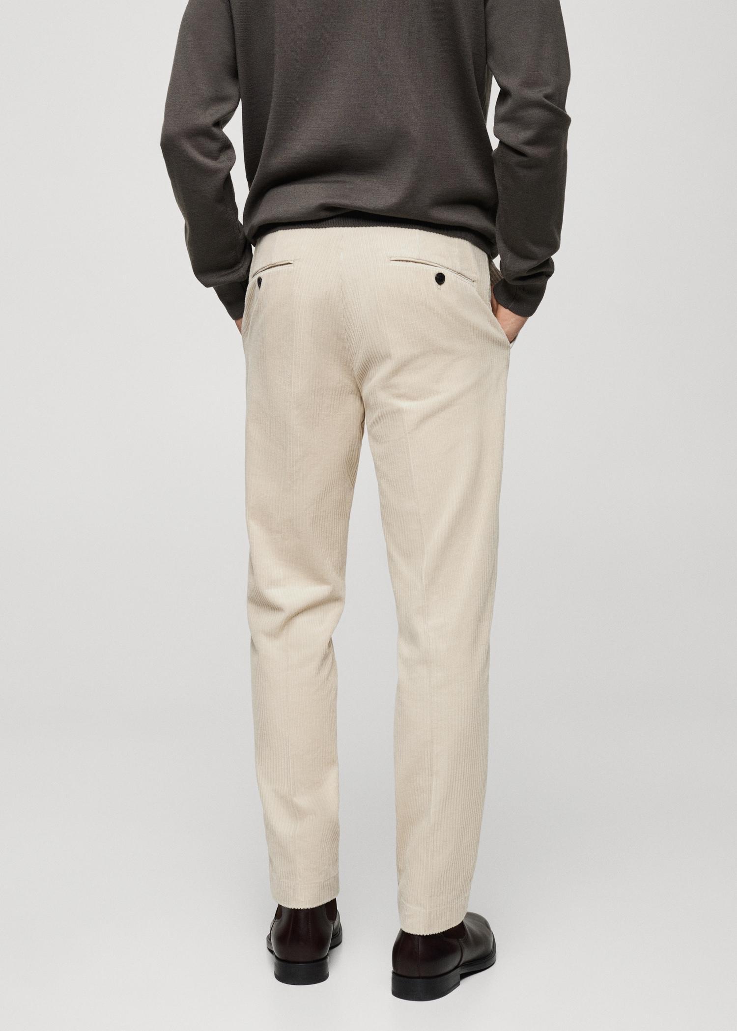 Corduroy regular-fit pants - Men | MANGO USA Product Image