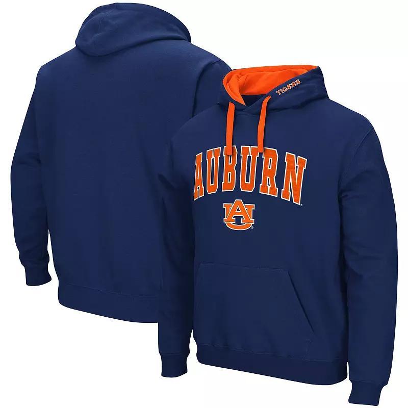 Men's Colosseum Navy Illinois Fighting Illini Big & Tall Arch & Logo 2.0 Pullover Hoodie,  Product Image
