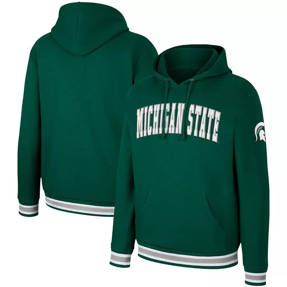 Men's Colosseum Green Michigan State Spartans Varsity Arch Pullover Hoodie, Size: XL Product Image